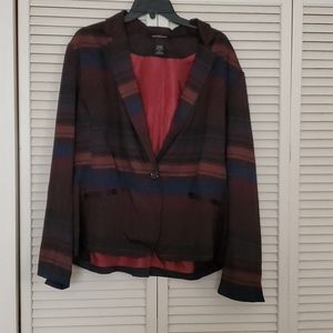 Ashley Stewart Women's Striped jacket